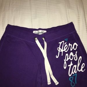 purple aeropostale sweats